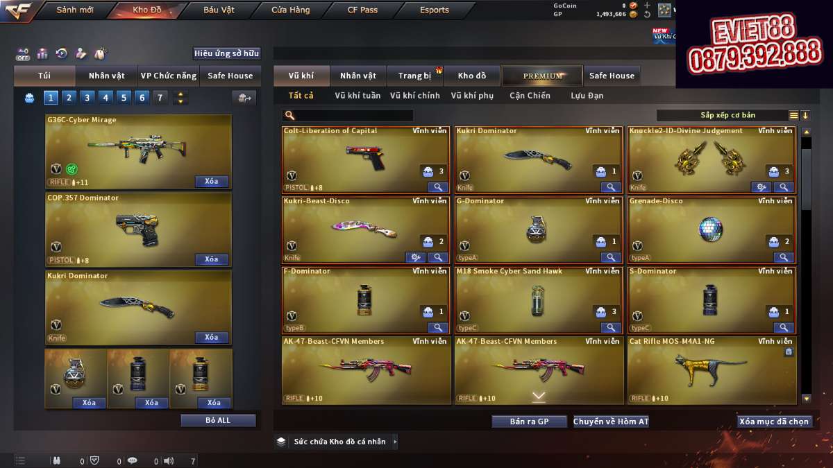 shop acc cf uy tin gia re